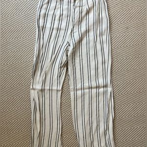 Striped women’s trousers